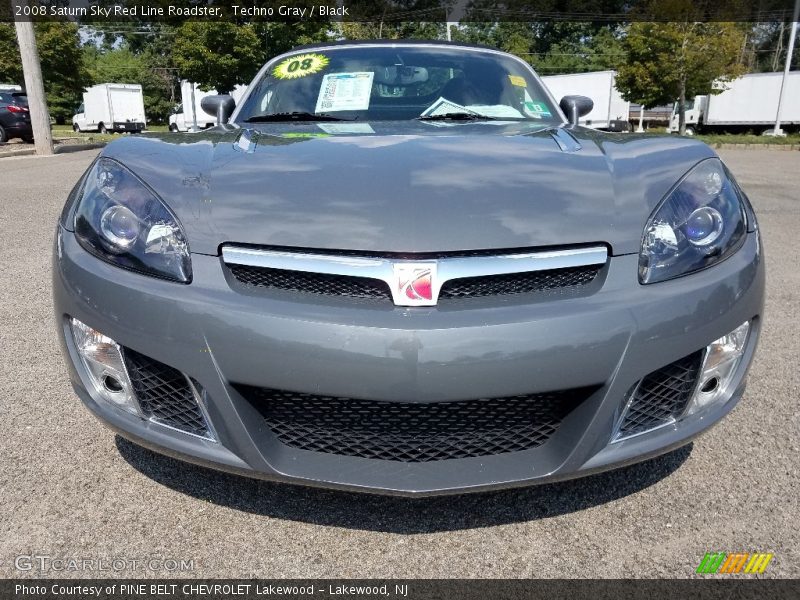 Techno Gray / Black 2008 Saturn Sky Red Line Roadster