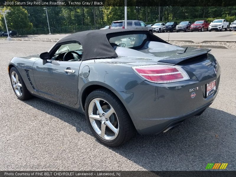 Techno Gray / Black 2008 Saturn Sky Red Line Roadster