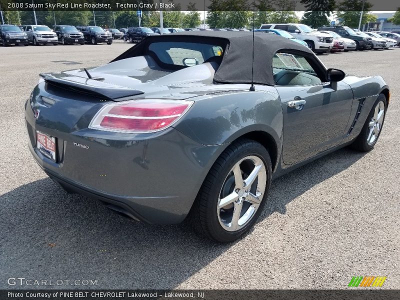 Techno Gray / Black 2008 Saturn Sky Red Line Roadster