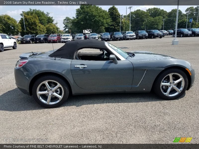 Techno Gray / Black 2008 Saturn Sky Red Line Roadster