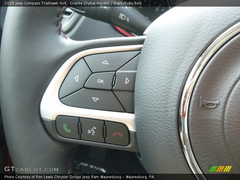 Granite Crystal Metallic / Black/Ruby Red 2018 Jeep Compass Trailhawk 4x4