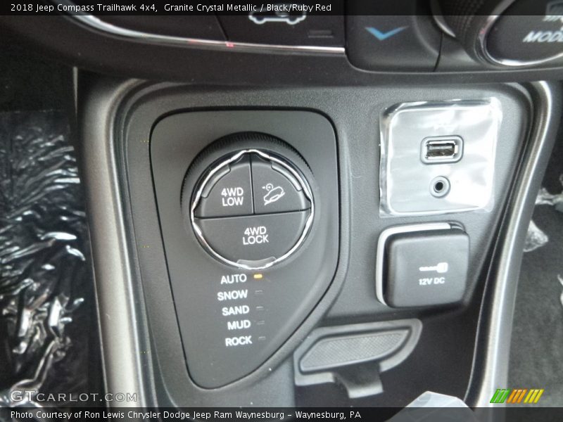 Granite Crystal Metallic / Black/Ruby Red 2018 Jeep Compass Trailhawk 4x4