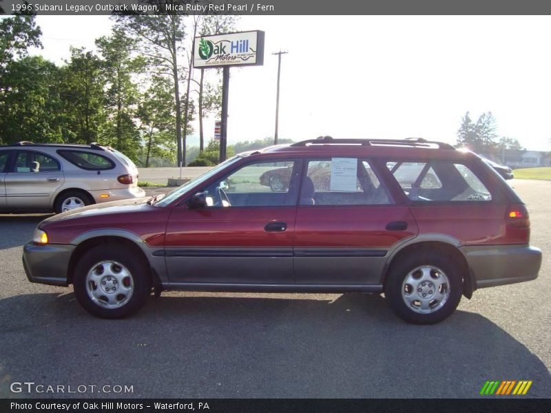Mica Ruby Red Pearl / Fern 1996 Subaru Legacy Outback Wagon