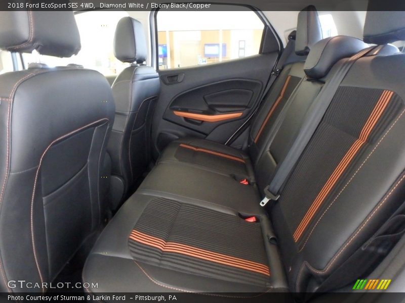 Diamond White / Ebony Black/Copper 2018 Ford EcoSport SES 4WD