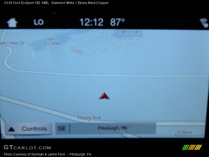 Diamond White / Ebony Black/Copper 2018 Ford EcoSport SES 4WD