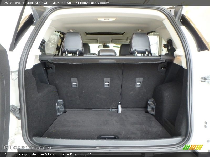 Diamond White / Ebony Black/Copper 2018 Ford EcoSport SES 4WD