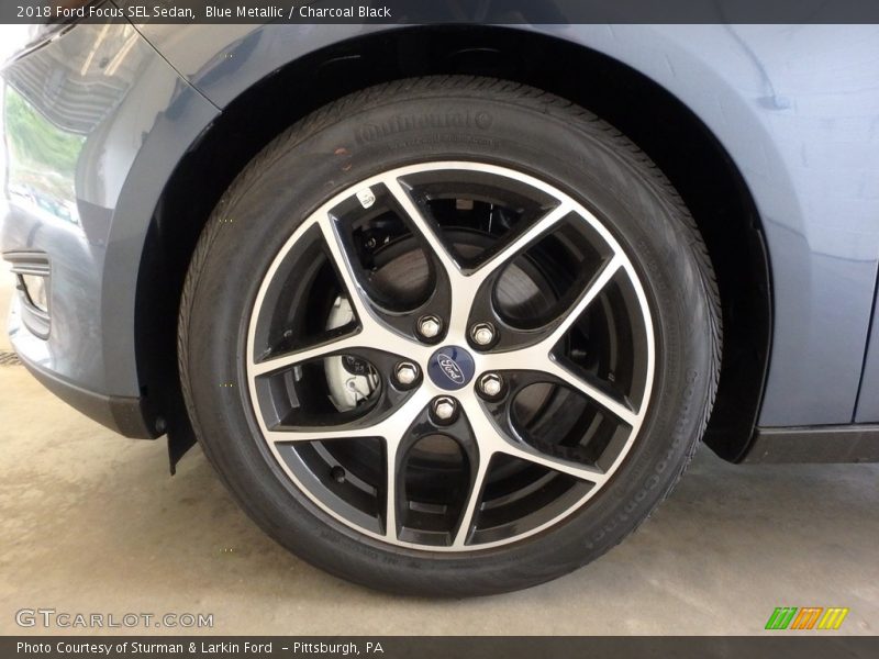 Blue Metallic / Charcoal Black 2018 Ford Focus SEL Sedan
