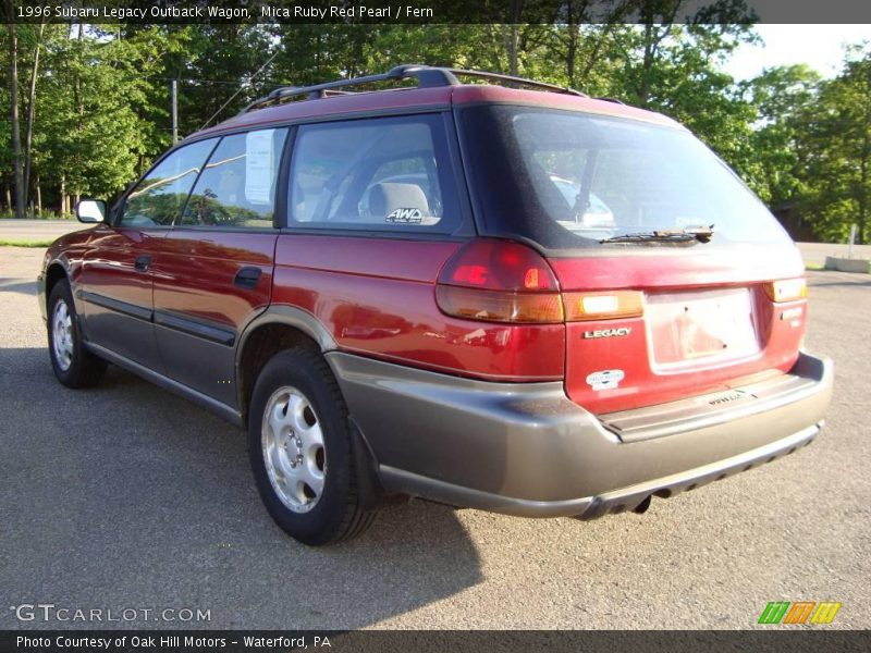 Mica Ruby Red Pearl / Fern 1996 Subaru Legacy Outback Wagon