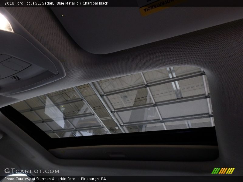 Blue Metallic / Charcoal Black 2018 Ford Focus SEL Sedan