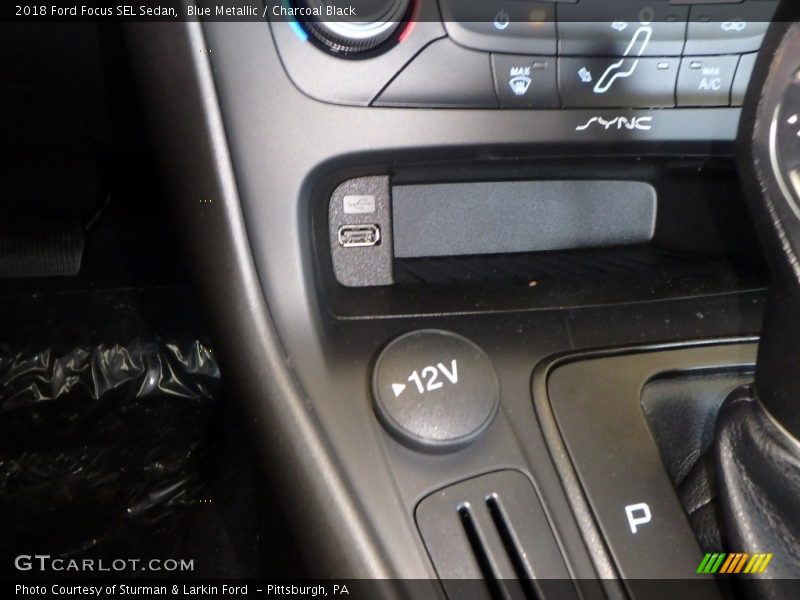 Blue Metallic / Charcoal Black 2018 Ford Focus SEL Sedan