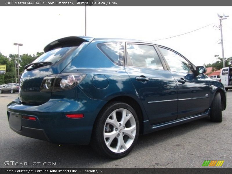 Aurora Blue Mica / Gray 2008 Mazda MAZDA3 s Sport Hatchback