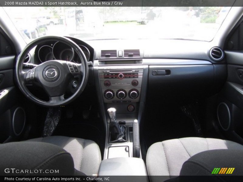 Aurora Blue Mica / Gray 2008 Mazda MAZDA3 s Sport Hatchback