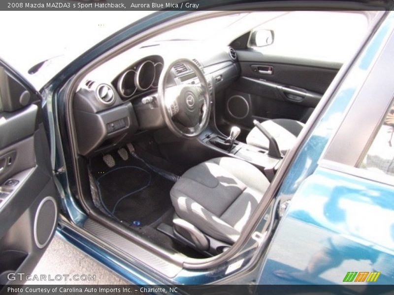 Aurora Blue Mica / Gray 2008 Mazda MAZDA3 s Sport Hatchback