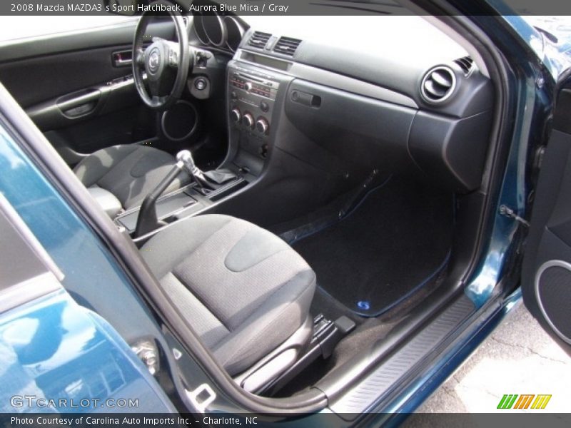 Aurora Blue Mica / Gray 2008 Mazda MAZDA3 s Sport Hatchback