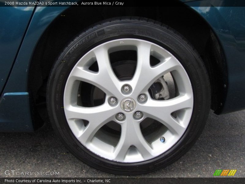 Aurora Blue Mica / Gray 2008 Mazda MAZDA3 s Sport Hatchback