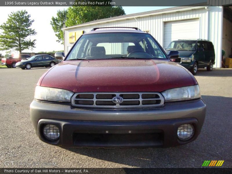 Mica Ruby Red Pearl / Fern 1996 Subaru Legacy Outback Wagon