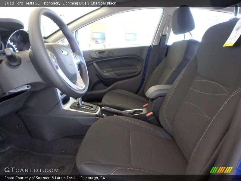 Lightning Blue / Charcoal Black 2018 Ford Fiesta SE Hatchback