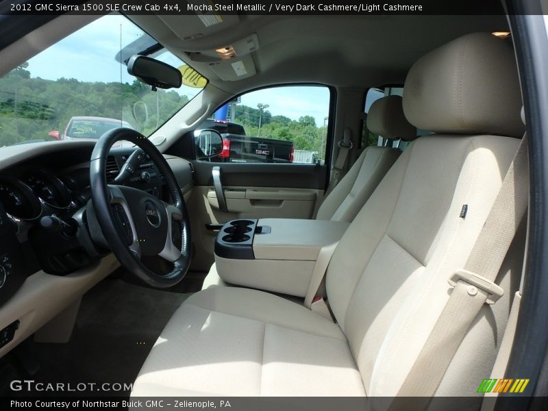 Mocha Steel Metallic / Very Dark Cashmere/Light Cashmere 2012 GMC Sierra 1500 SLE Crew Cab 4x4