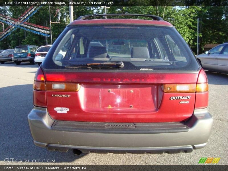Mica Ruby Red Pearl / Fern 1996 Subaru Legacy Outback Wagon