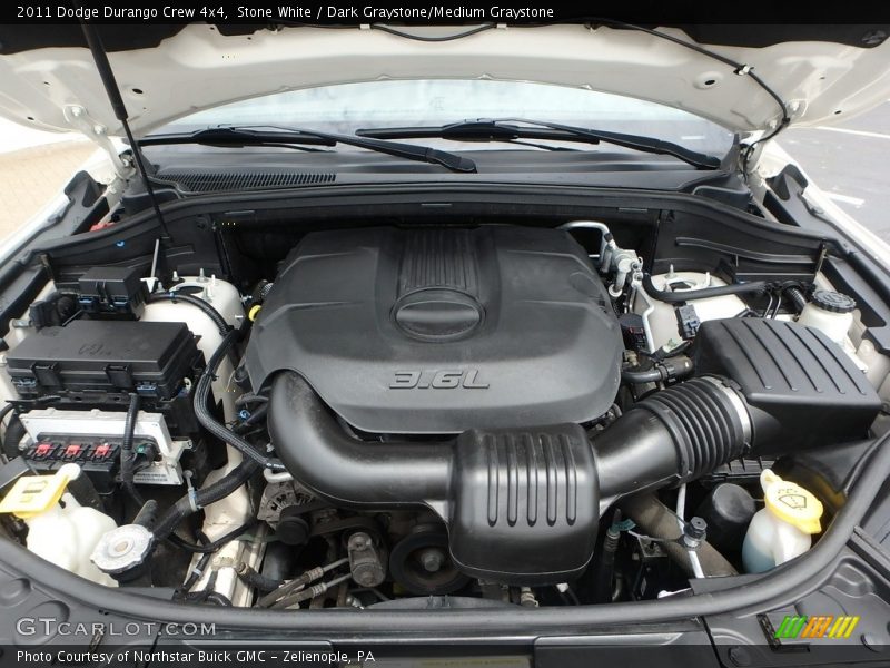 Stone White / Dark Graystone/Medium Graystone 2011 Dodge Durango Crew 4x4