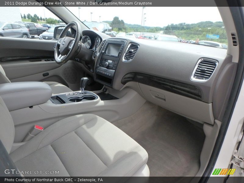 Stone White / Dark Graystone/Medium Graystone 2011 Dodge Durango Crew 4x4