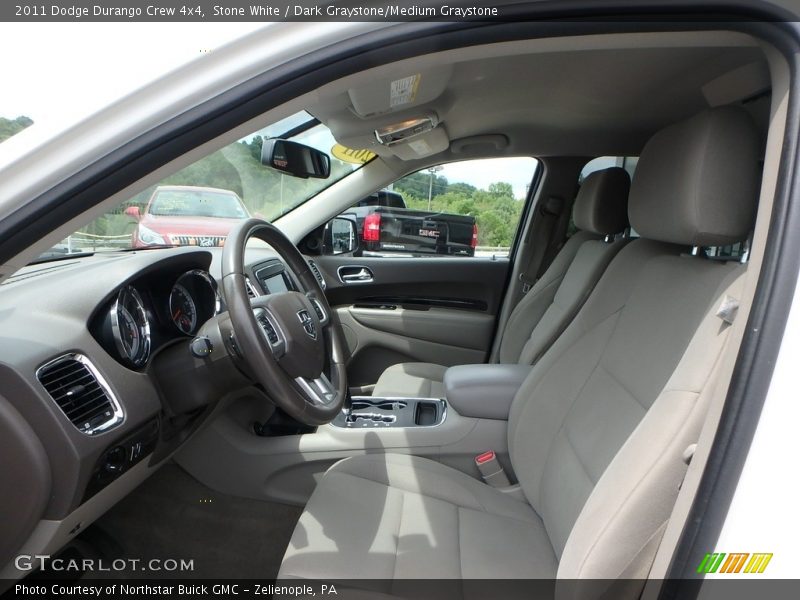 Stone White / Dark Graystone/Medium Graystone 2011 Dodge Durango Crew 4x4