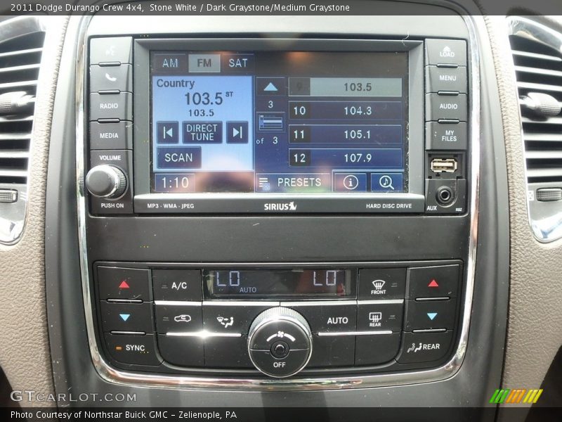 Stone White / Dark Graystone/Medium Graystone 2011 Dodge Durango Crew 4x4