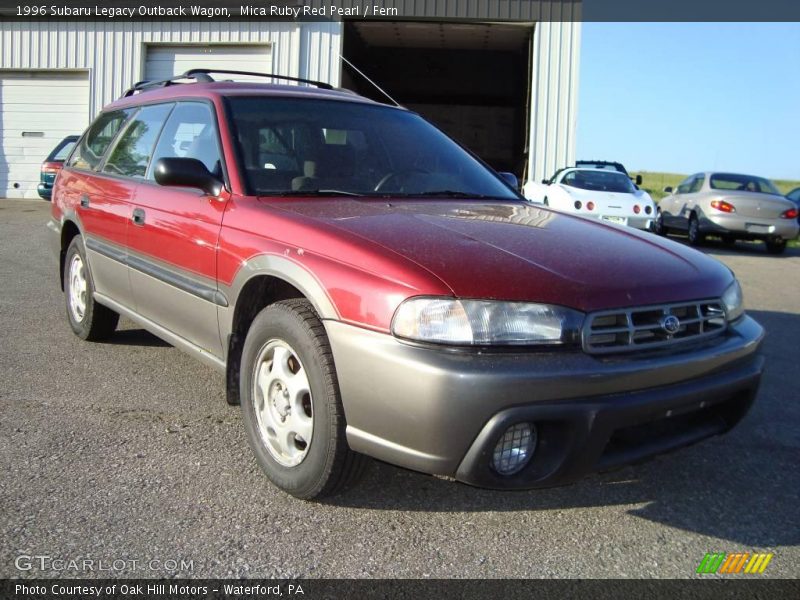 Mica Ruby Red Pearl / Fern 1996 Subaru Legacy Outback Wagon