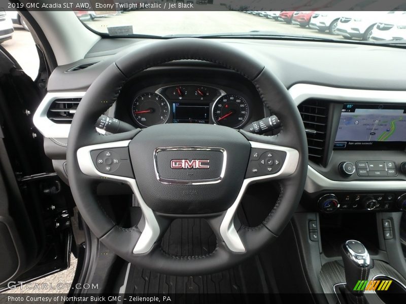 Ebony Twilight Metallic / Jet Black 2019 GMC Acadia SLT AWD