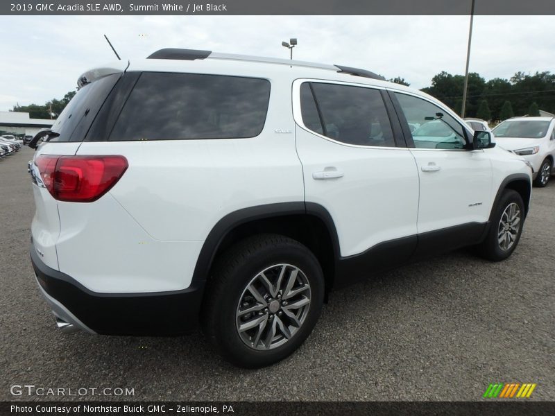 Summit White / Jet Black 2019 GMC Acadia SLE AWD