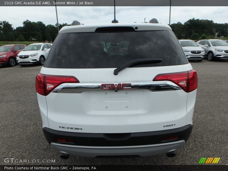 Summit White / Jet Black 2019 GMC Acadia SLE AWD