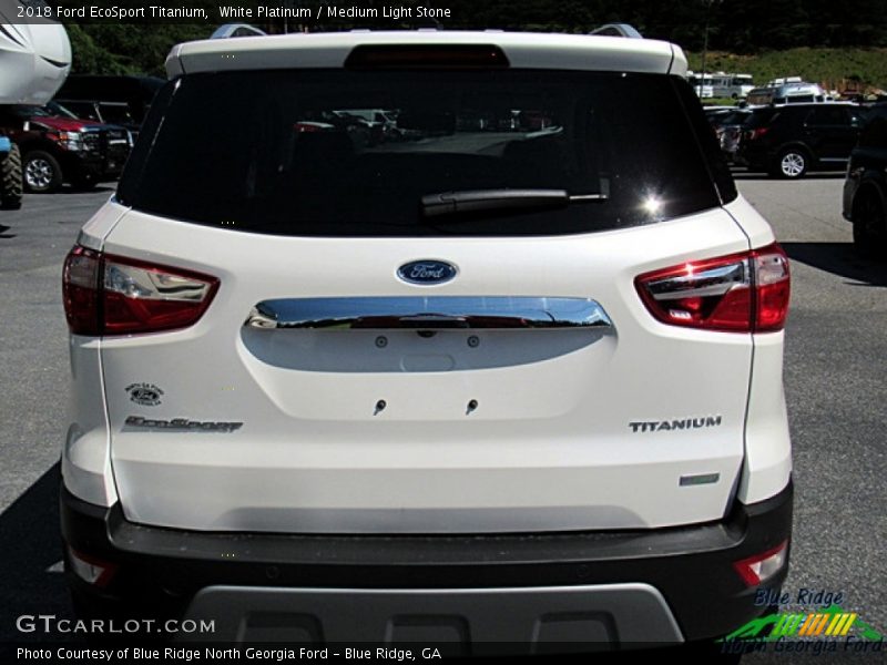 White Platinum / Medium Light Stone 2018 Ford EcoSport Titanium