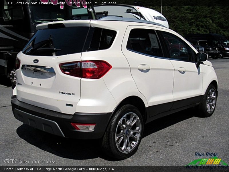 White Platinum / Medium Light Stone 2018 Ford EcoSport Titanium