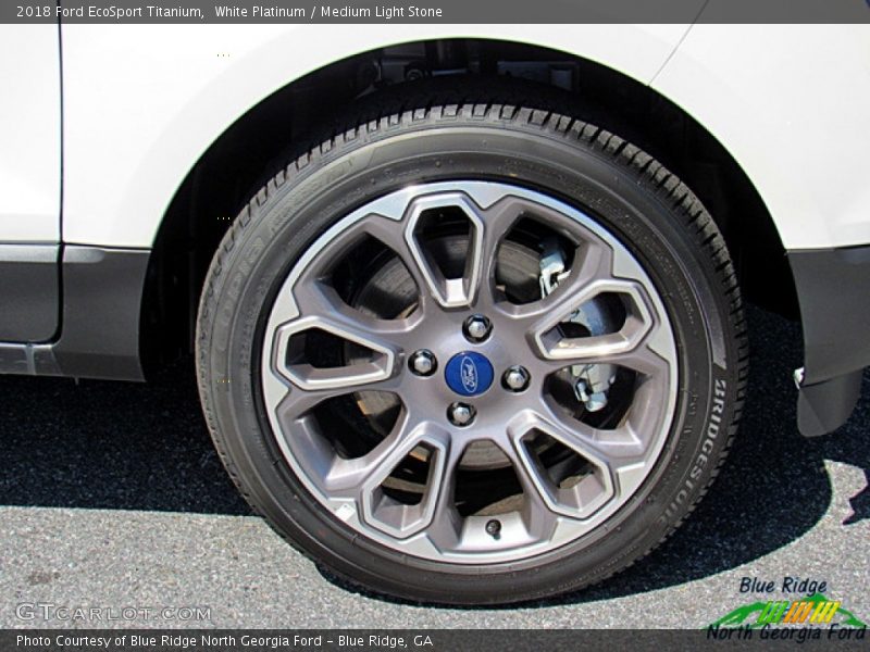 White Platinum / Medium Light Stone 2018 Ford EcoSport Titanium