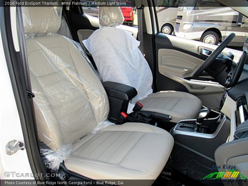 White Platinum / Medium Light Stone 2018 Ford EcoSport Titanium