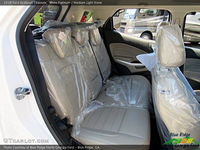 White Platinum / Medium Light Stone 2018 Ford EcoSport Titanium
