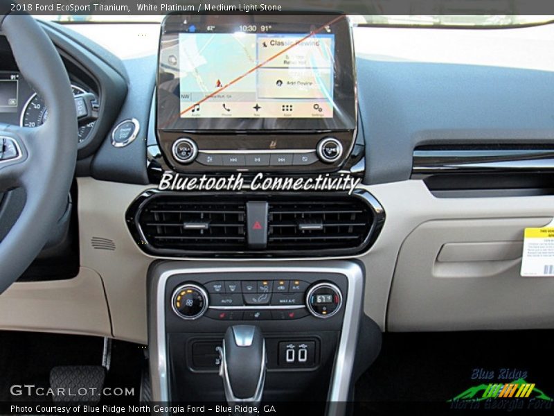 White Platinum / Medium Light Stone 2018 Ford EcoSport Titanium