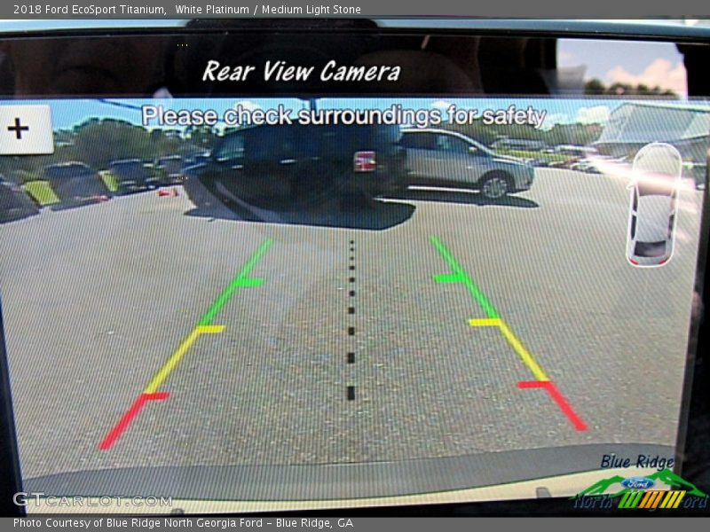 White Platinum / Medium Light Stone 2018 Ford EcoSport Titanium