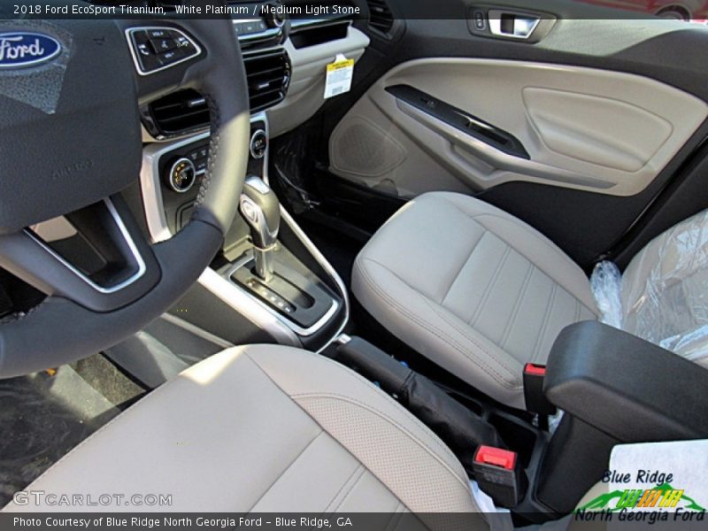White Platinum / Medium Light Stone 2018 Ford EcoSport Titanium