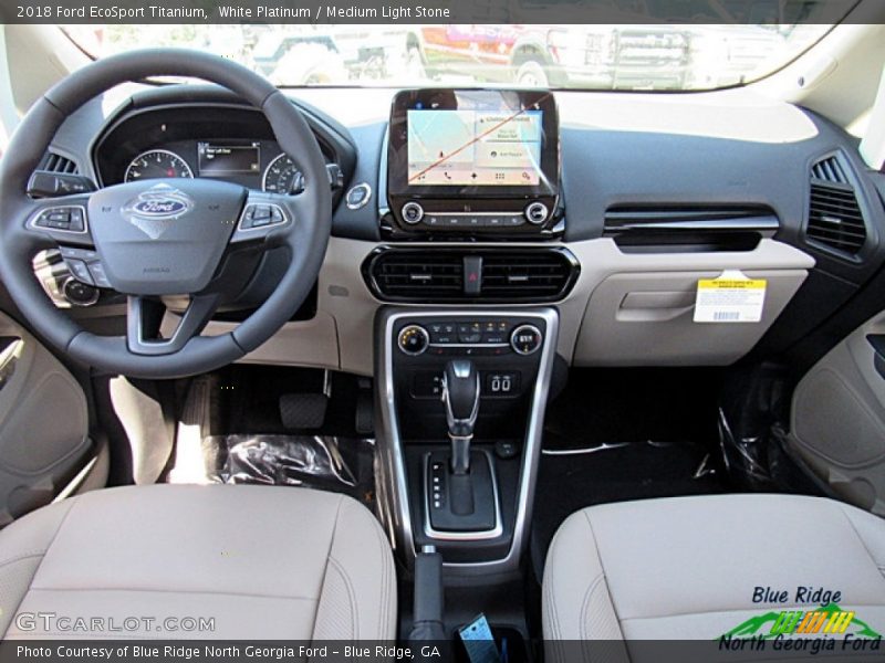 White Platinum / Medium Light Stone 2018 Ford EcoSport Titanium