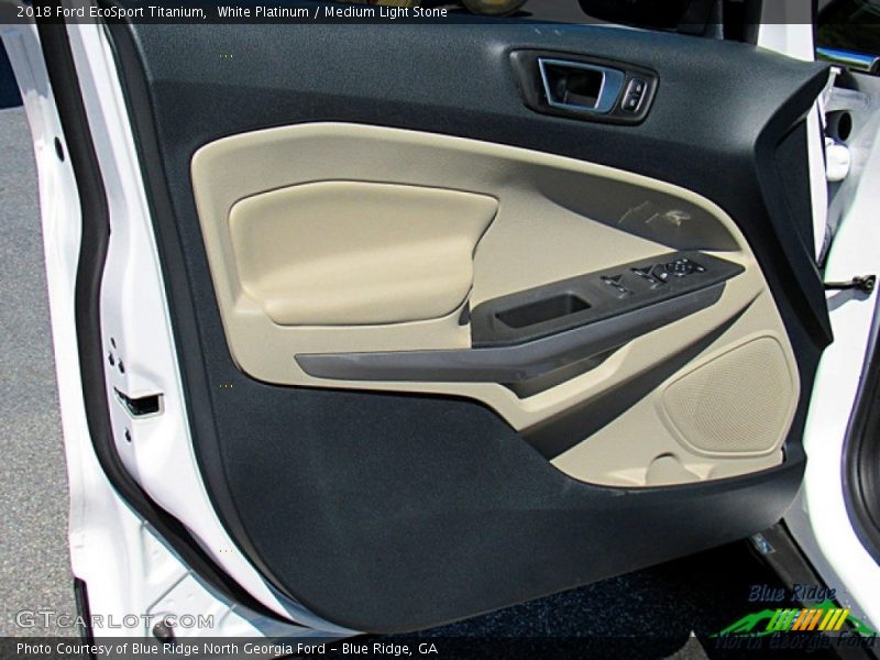 White Platinum / Medium Light Stone 2018 Ford EcoSport Titanium