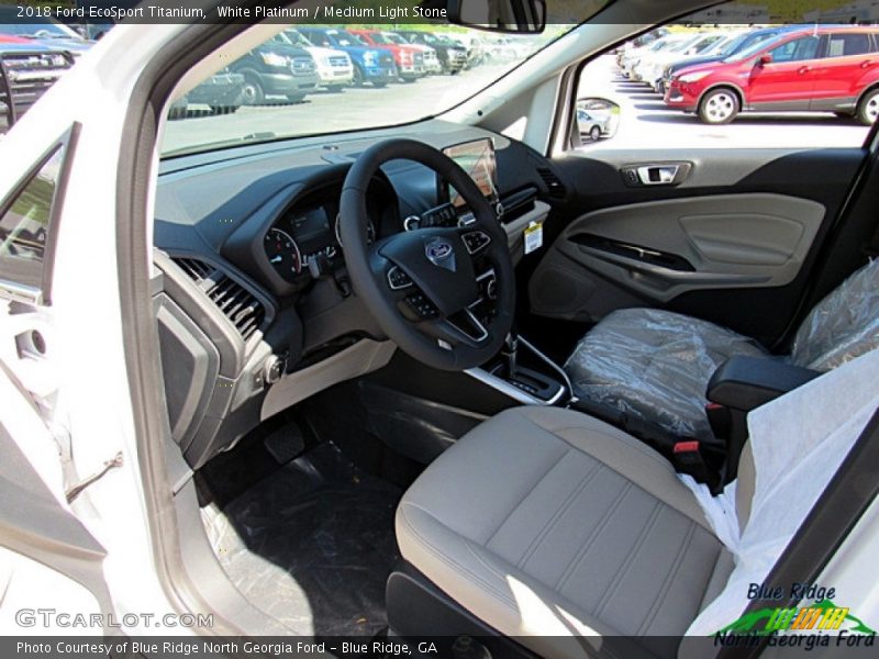 White Platinum / Medium Light Stone 2018 Ford EcoSport Titanium