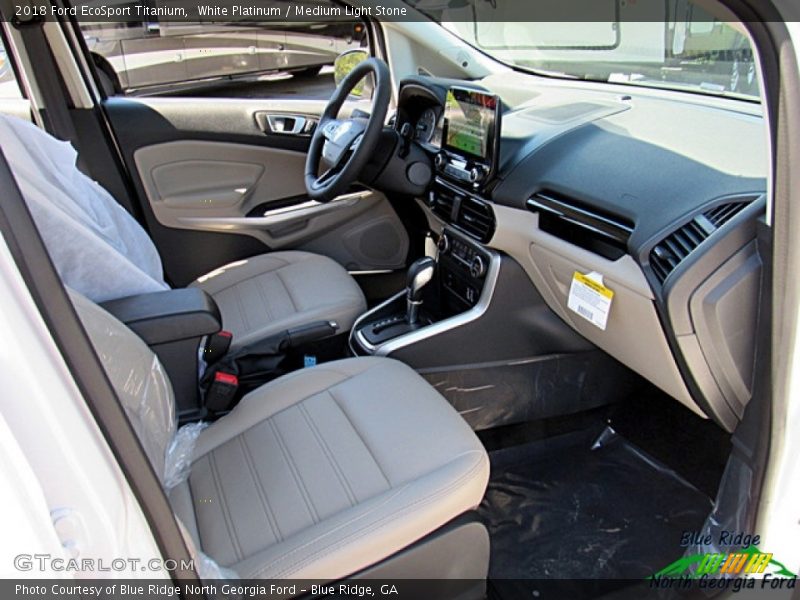 White Platinum / Medium Light Stone 2018 Ford EcoSport Titanium