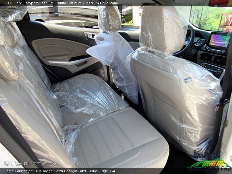 White Platinum / Medium Light Stone 2018 Ford EcoSport Titanium