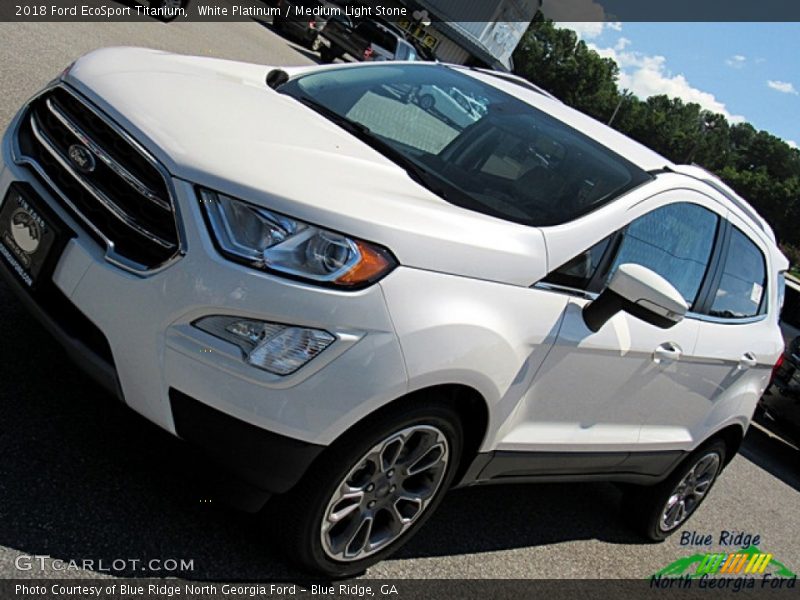 White Platinum / Medium Light Stone 2018 Ford EcoSport Titanium