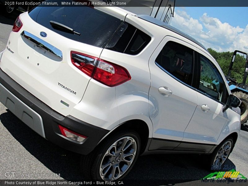 White Platinum / Medium Light Stone 2018 Ford EcoSport Titanium