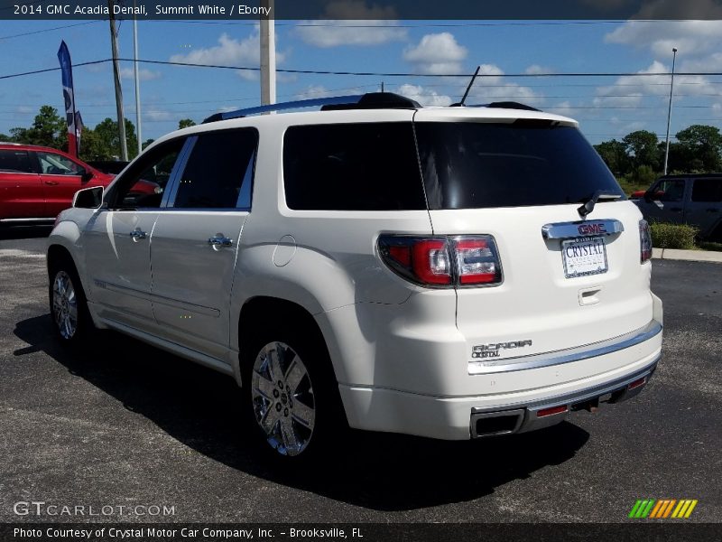Summit White / Ebony 2014 GMC Acadia Denali