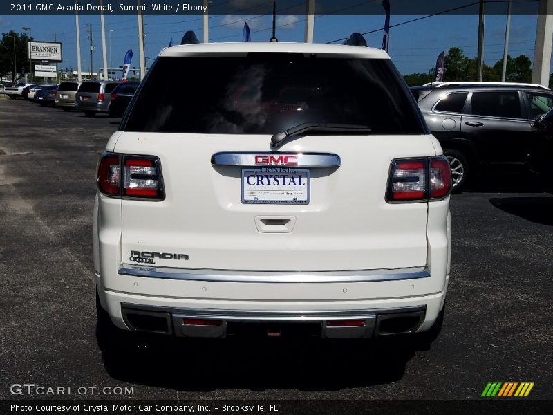 Summit White / Ebony 2014 GMC Acadia Denali