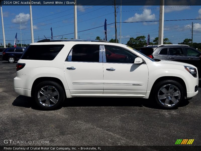 Summit White / Ebony 2014 GMC Acadia Denali