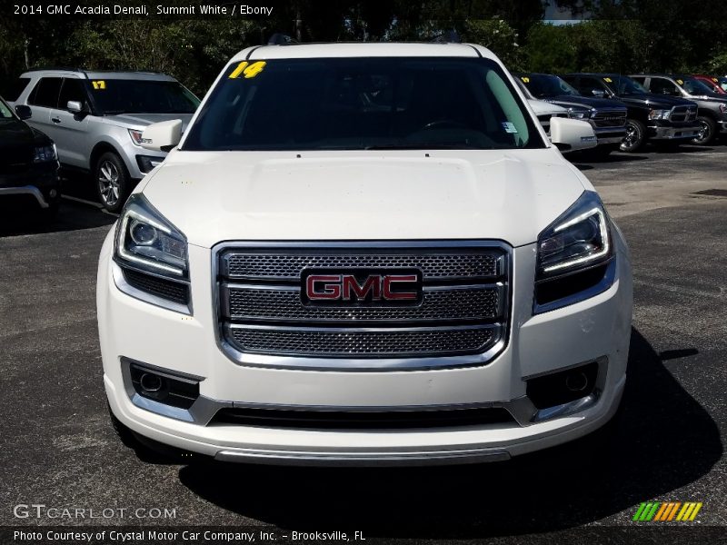 Summit White / Ebony 2014 GMC Acadia Denali